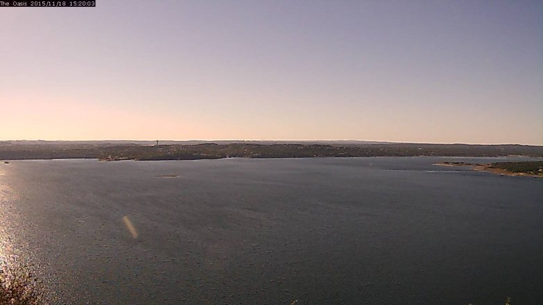 Lake Travis webcam, November 18, 2015 2:25 PM CT
