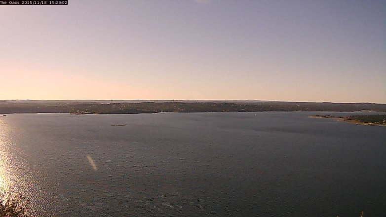 Lake Travis webcam, November 18, 2015 2:35 PM CT