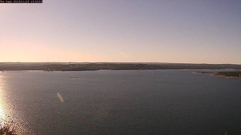 Lake Travis webcam, November 18, 2015 2:40 PM CT
