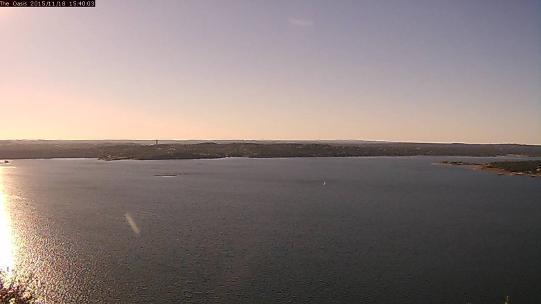 Lake Travis webcam, November 18, 2015 2:45 PM CT