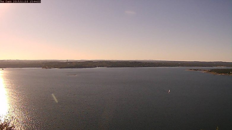 Lake Travis webcam, November 18, 2015 2:50 PM CT