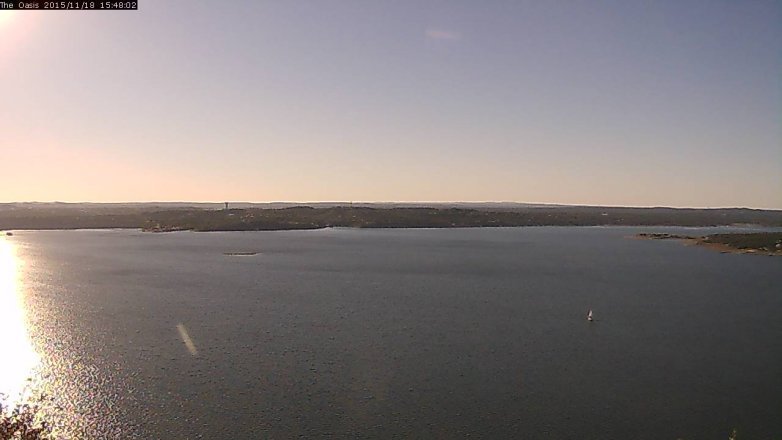 Lake Travis webcam, November 18, 2015 2:55 PM CT
