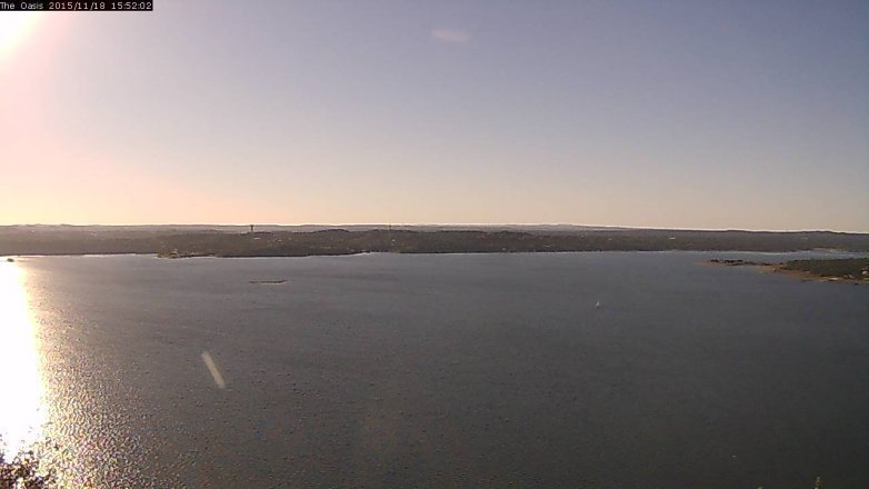 Lake Travis webcam, November 18, 2015 3:00 PM CT