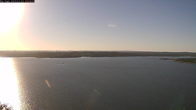 Lake Travis webcam, November 18, 2015 3:20 PM CT