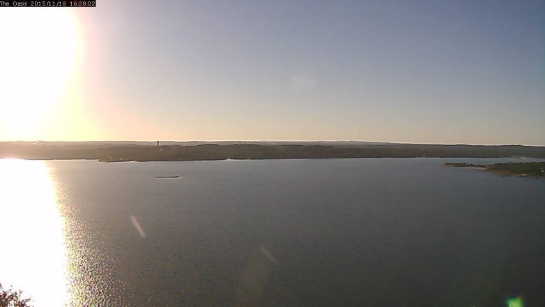 Lake Travis webcam, November 18, 2015 3:35 PM CT
