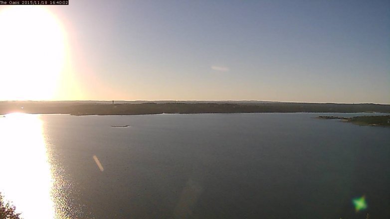 Lake Travis webcam, November 18, 2015 3:45 PM CT