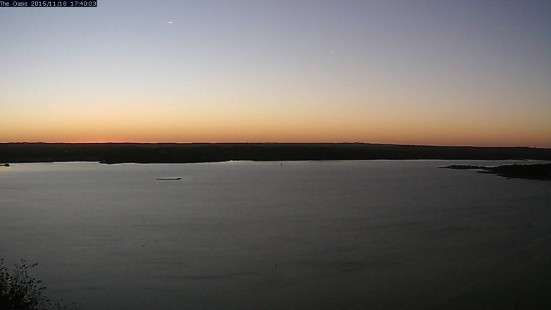 Lake Travis webcam, November 18, 2015 4:45 PM CT