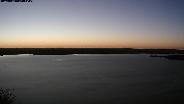 Lake Travis webcam, November 18, 2015 4:55 PM CT