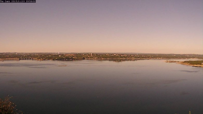 Lake Travis webcam, November 19, 2015 9:05 AM CT