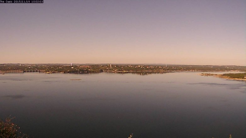 Lake Travis webcam, November 19, 2015 9:10 AM CT