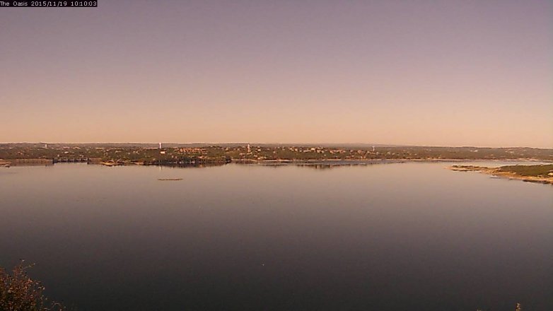 Lake Travis webcam, November 19, 2015 9:15 AM CT