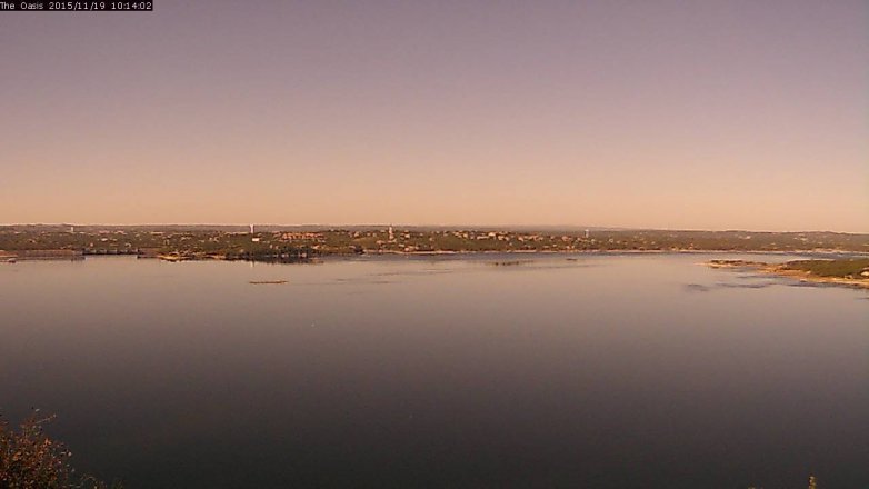 Lake Travis webcam, November 19, 2015 9:20 AM CT