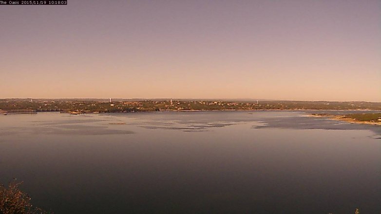 Lake Travis webcam, November 19, 2015 9:25 AM CT