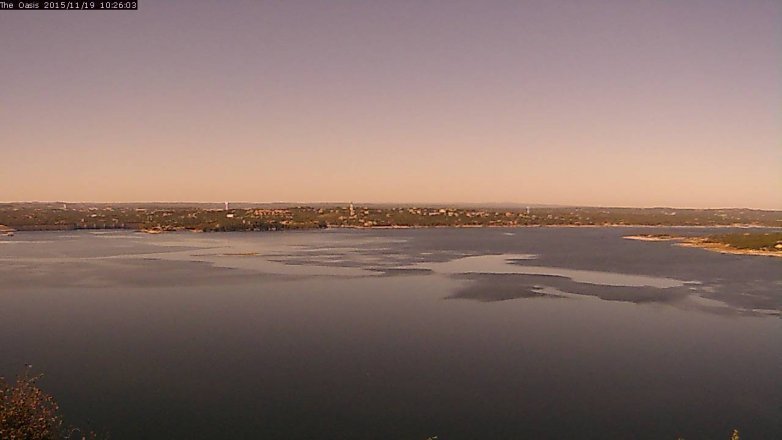 Lake Travis webcam, November 19, 2015 9:30 AM CT