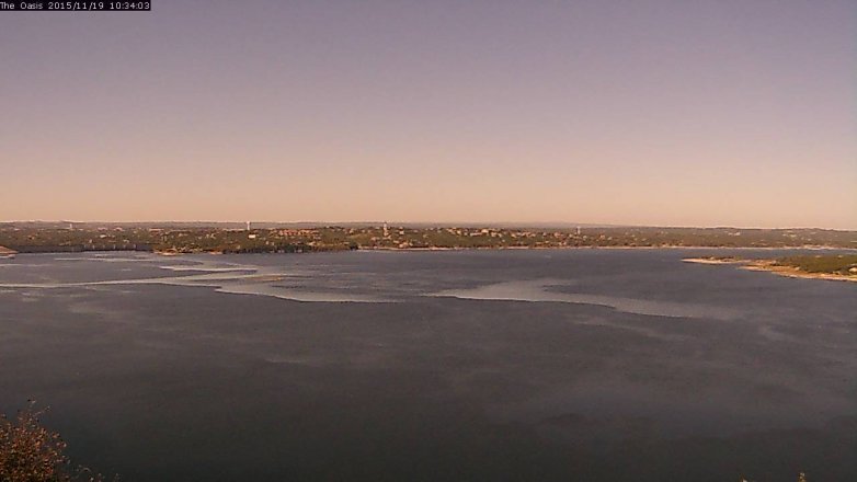 Lake Travis webcam, November 19, 2015 9:40 AM CT