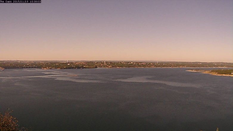 Lake Travis webcam, November 19, 2015 9:45 AM CT