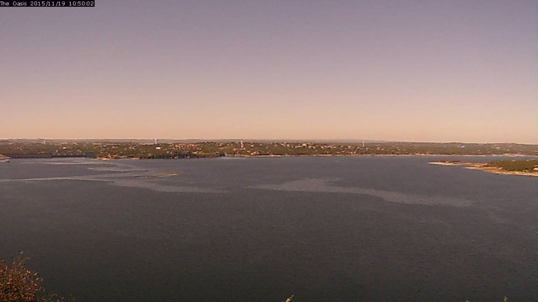 Lake Travis webcam, November 19, 2015 9:55 AM CT