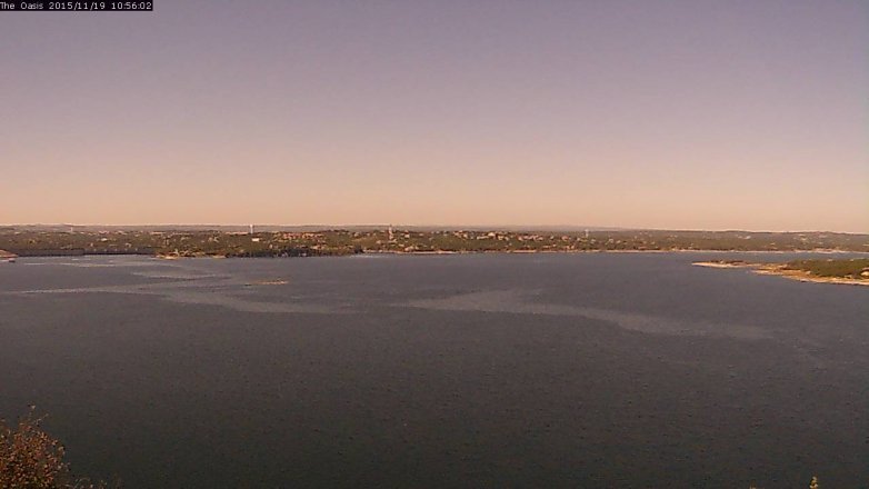 Lake Travis webcam, November 19, 2015 10:00 AM CT