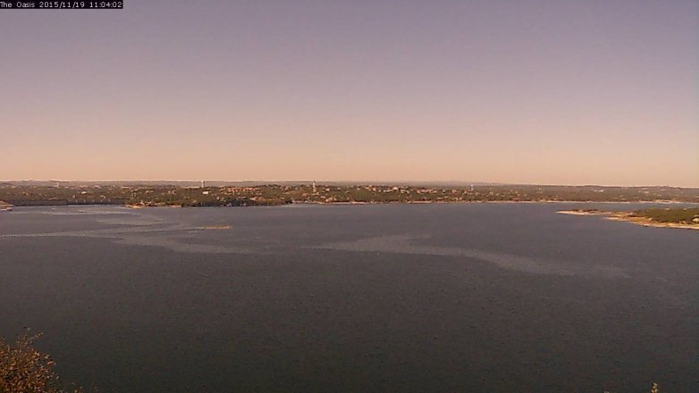 Lake Travis webcam, November 19, 2015 10:10 AM CT