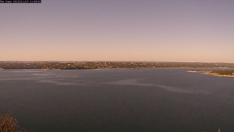 Lake Travis webcam, November 19, 2015 10:15 AM CT