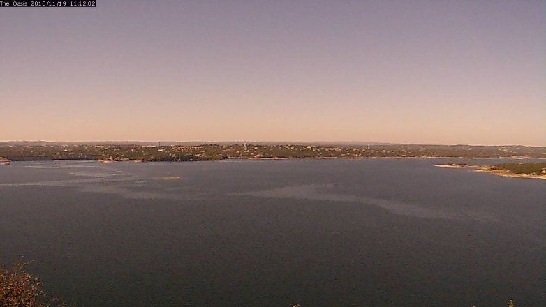 Lake Travis webcam, November 19, 2015 10:20 AM CT