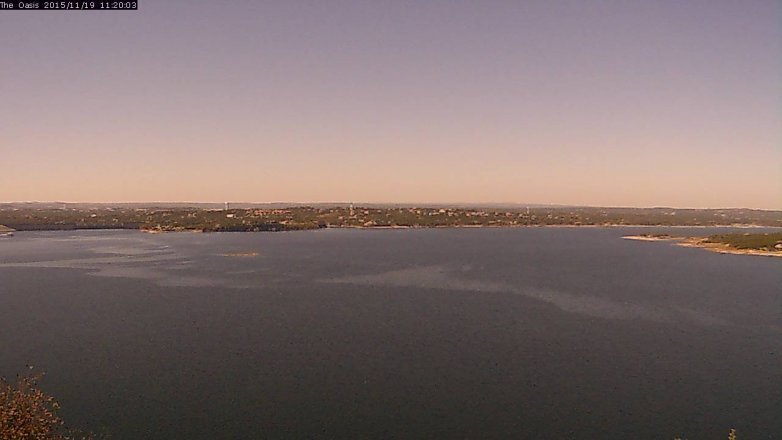 Lake Travis webcam, November 19, 2015 10:25 AM CT