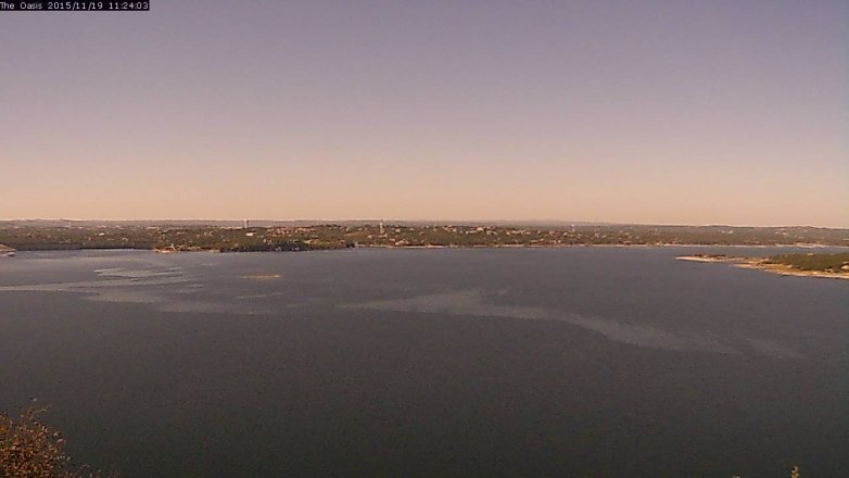 Lake Travis webcam, November 19, 2015 10:30 AM CT