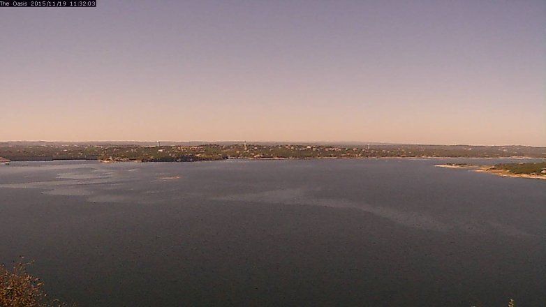 Lake Travis webcam, November 19, 2015 10:40 AM CT