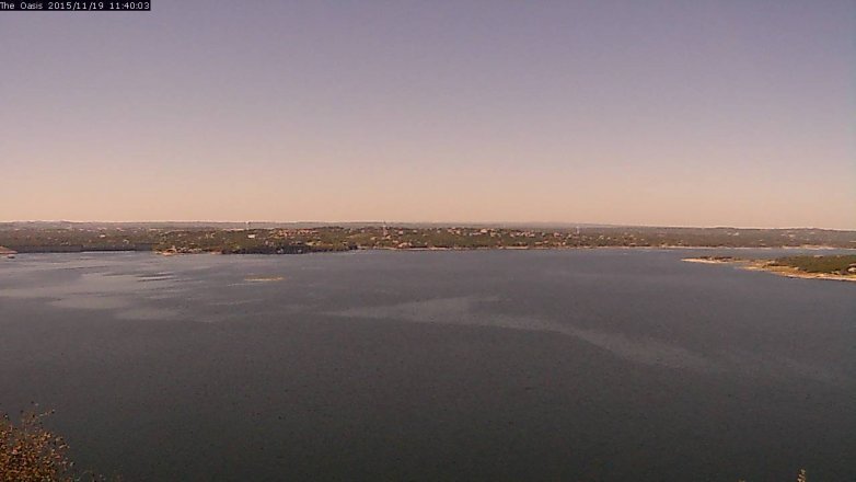 Lake Travis webcam, November 19, 2015 10:45 AM CT