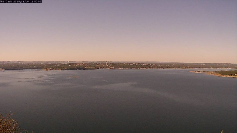 Lake Travis webcam, November 19, 2015 10:55 AM CT