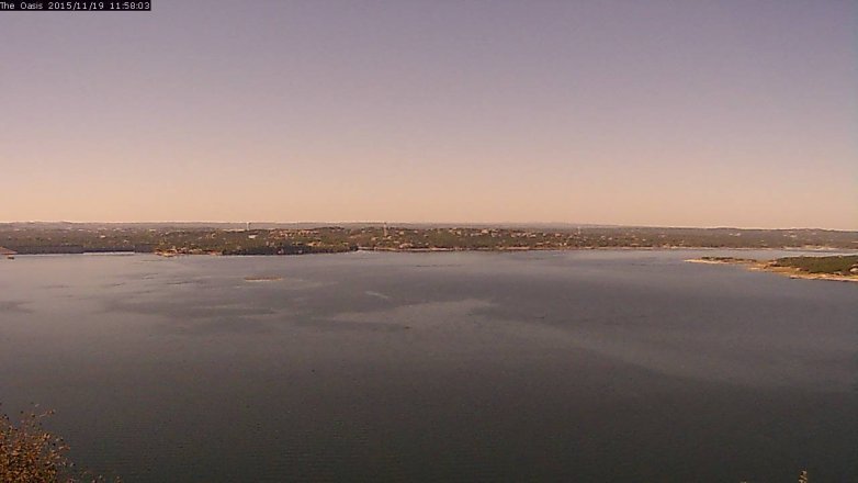 Lake Travis webcam, November 19, 2015 11:05 AM CT