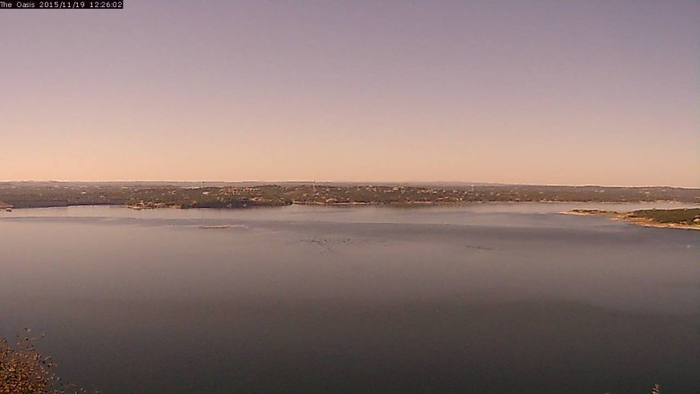 Lake Travis webcam, November 19, 2015 11:30 AM CT