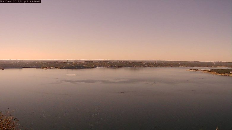 Lake Travis webcam, November 19, 2015 12:35 PM CT