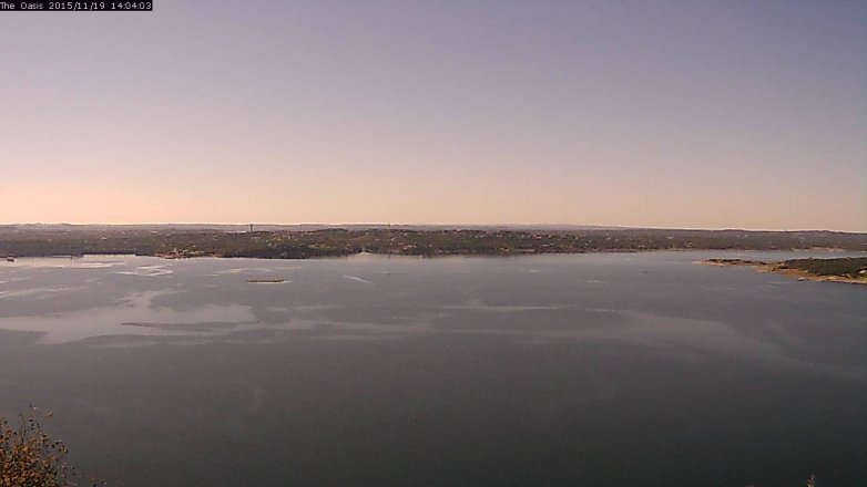 Lake Travis webcam, November 19, 2015 1:10 PM CT