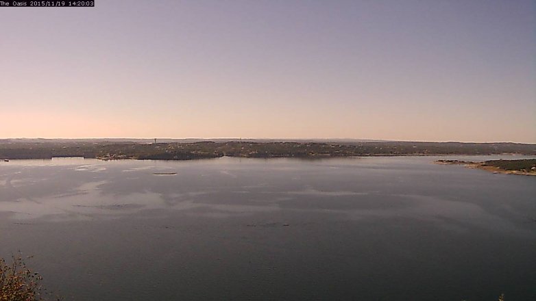 Lake Travis webcam, November 19, 2015 1:25 PM CT