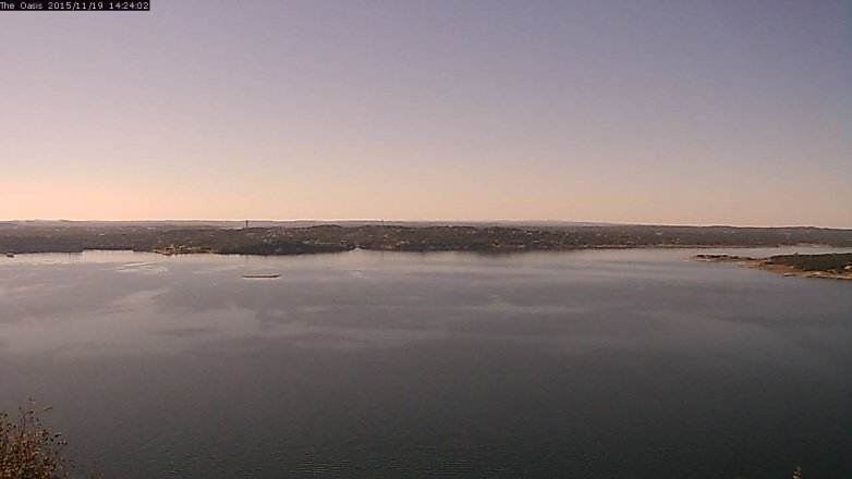 Lake Travis webcam, November 19, 2015 1:30 PM CT