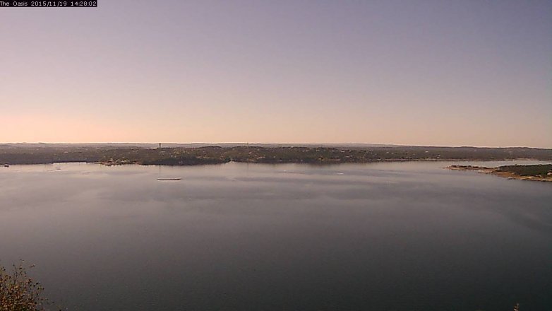 Lake Travis webcam, November 19, 2015 1:35 PM CT