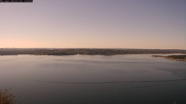 Lake Travis webcam, November 19, 2015 1:40 PM CT