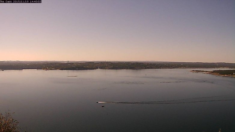 Lake Travis webcam, November 19, 2015 1:45 PM CT