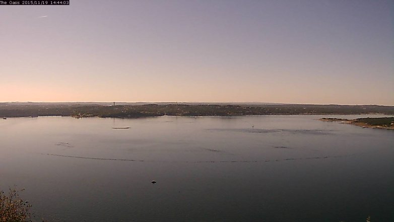 Lake Travis webcam, November 19, 2015 1:50 PM CT