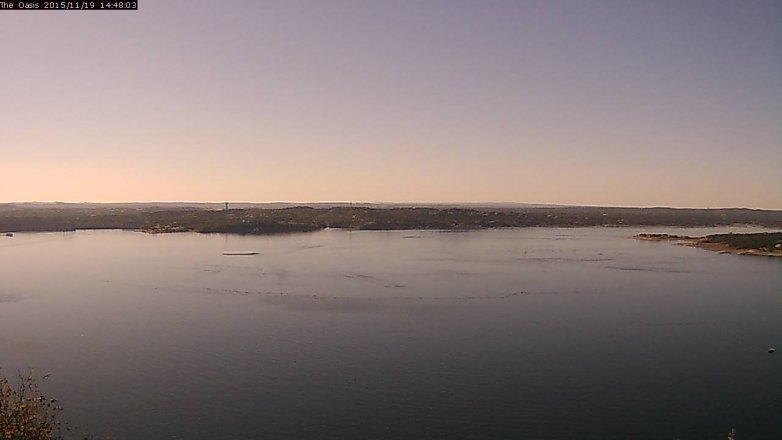 Lake Travis webcam, November 19, 2015 1:55 PM CT