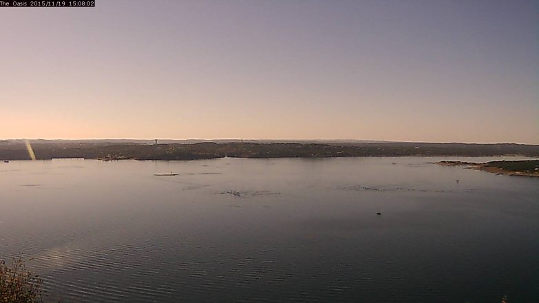 Lake Travis webcam, November 19, 2015 2:15 PM CT