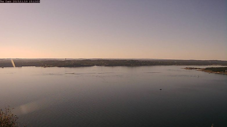 Lake Travis webcam, November 19, 2015 2:20 PM CT
