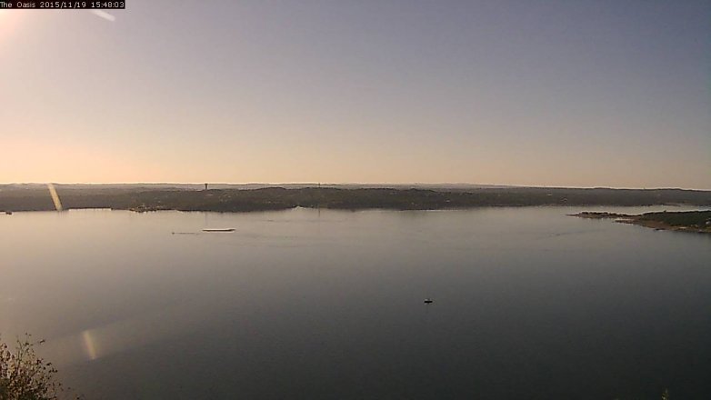Lake Travis webcam, November 19, 2015 2:55 PM CT