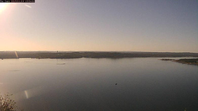 Lake Travis webcam, November 19, 2015 3:00 PM CT
