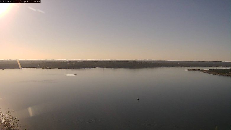 Lake Travis webcam, November 19, 2015 3:05 PM CT