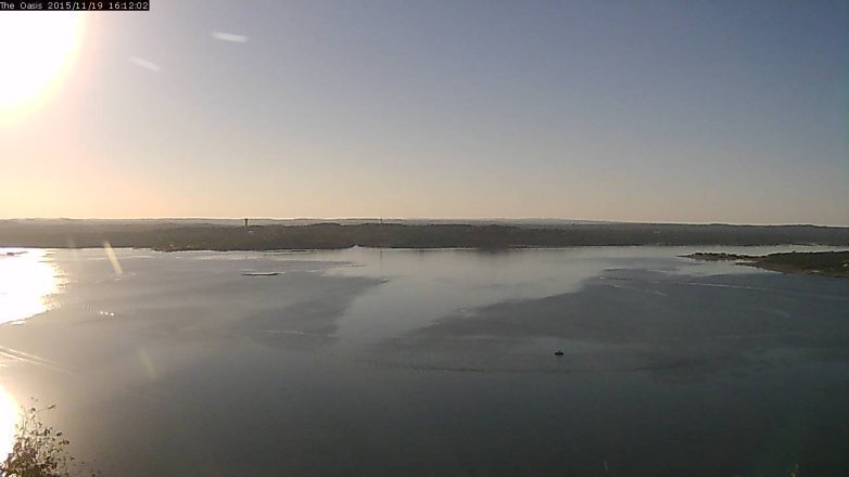 Lake Travis webcam, November 19, 2015 3:20 PM CT