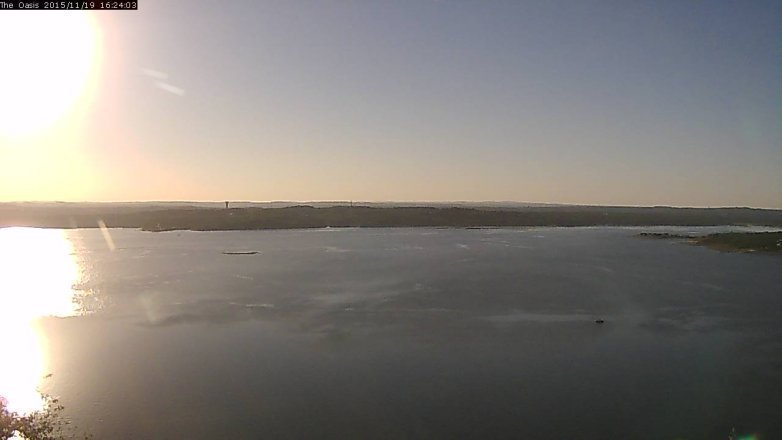 Lake Travis webcam, November 19, 2015 3:30 PM CT