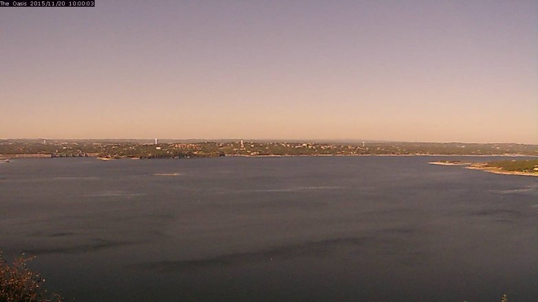 Lake Travis webcam, November 20, 2015 9:05 AM CT