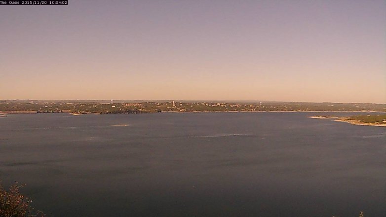 Lake Travis webcam, November 20, 2015 9:10 AM CT